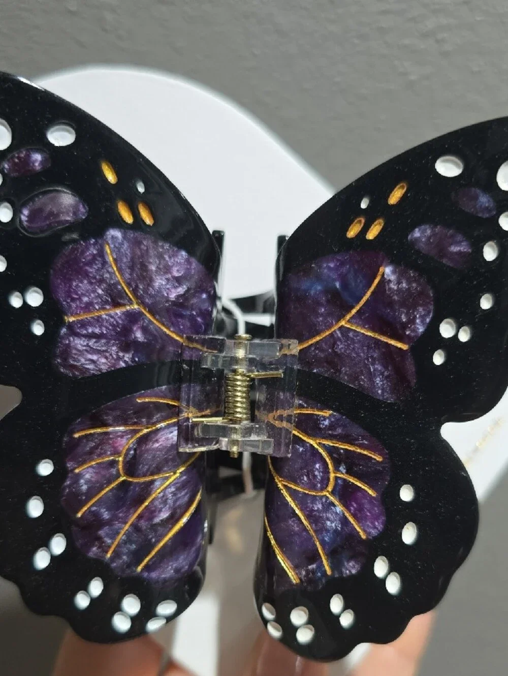 Solar Eclipse Limited Edition Purple Monarch Butterfly Hair Clip
